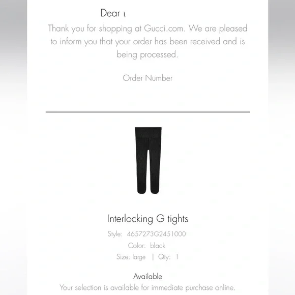 Authentic Gucci Interlocking G Tights - Picture 8 of 10